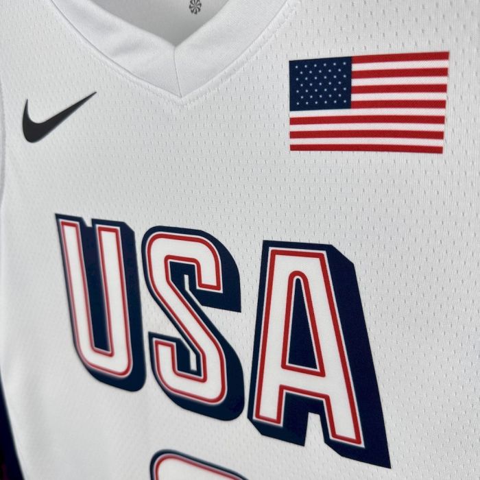 Devin Booker Team  USA 2024 Swingman Home Jersey White
