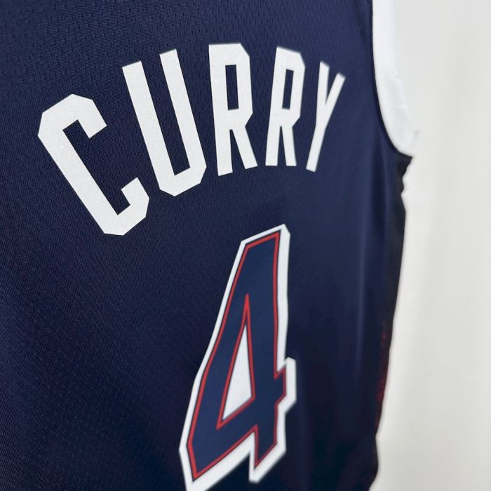 Stephen Curry Team  USA 2024 Swingman Away Jersey Blue
