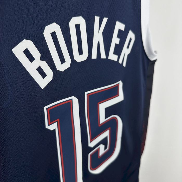 Devin Booker Team  USA 2024 Swingman Away Jersey Blue
