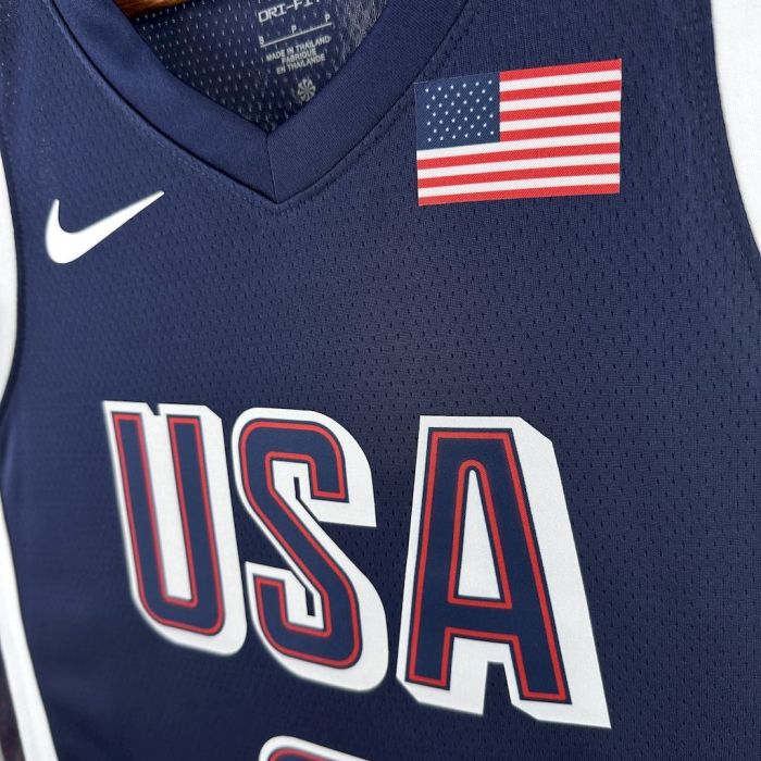 Devin Booker Team  USA 2024 Swingman Away Jersey Blue