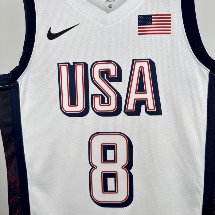 Kawhi Leonard Team USA 2024 Swingman Home Jersey White