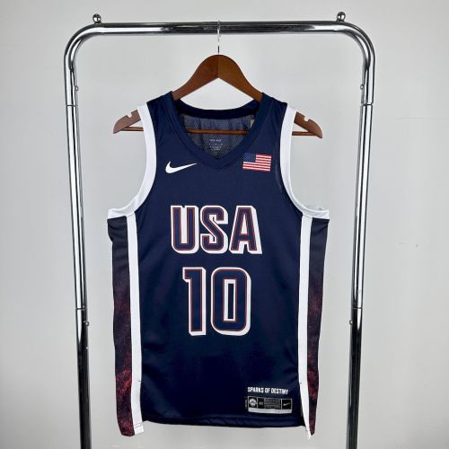 Jayson Tatum Team USA 2024 Swingman Away Jersey Blue