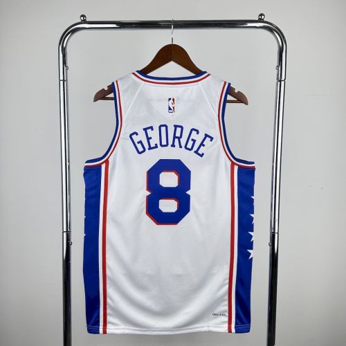 Paul George Philadelphia 76ers 2023/24 Swingman Home Jersey White