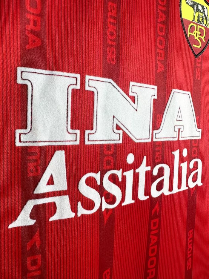 AS Roma Home Retro Long Sleeve Jersey 1999/00
