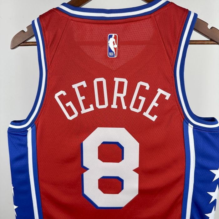 Paul George Philadelphia 76ers 2023/24 Statement Edition Swingman Jersey Red