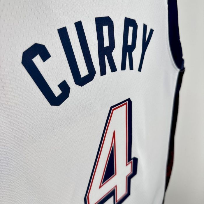 Stephen Curry Team  USA 2024 Swingman Home Jersey White
