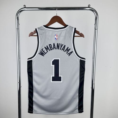 Victor Wembanyama San Antonio Spurs 2021/22 Statement Edition Swingman Jersey Gray