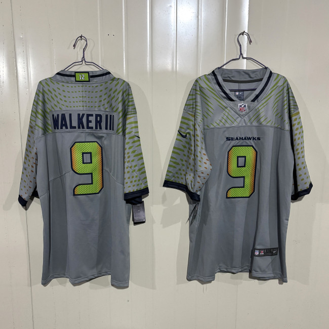 Seattle Seahawks Kenneth Walker III Gray Game Jersey - Gen 2
