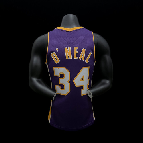 Shaquille O'Neal Los Angeles Lakers Hardwood Classics Swingman Jersey Purple