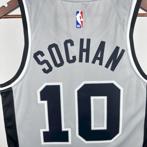 Jeremy Sochan San Antonio Spurs 2021/22 Statement Edition Swingman Jersey Gray