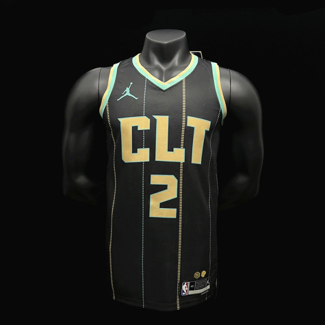 Lonzo Ball Charlotte Hornets City Edition Swingman Jersey 22/23 Black