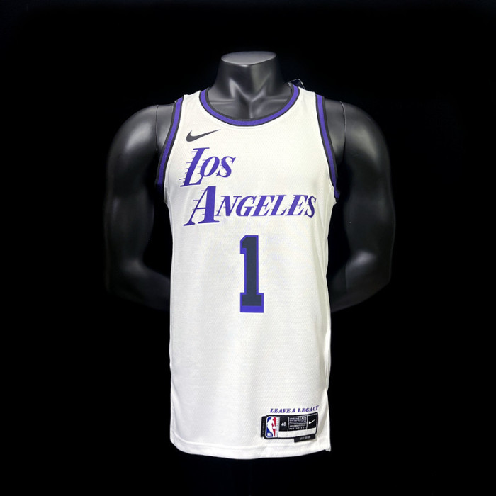 D'Angelo Russell Los Angeles Lakers City Edition Swingman Jersey 22/23 White
