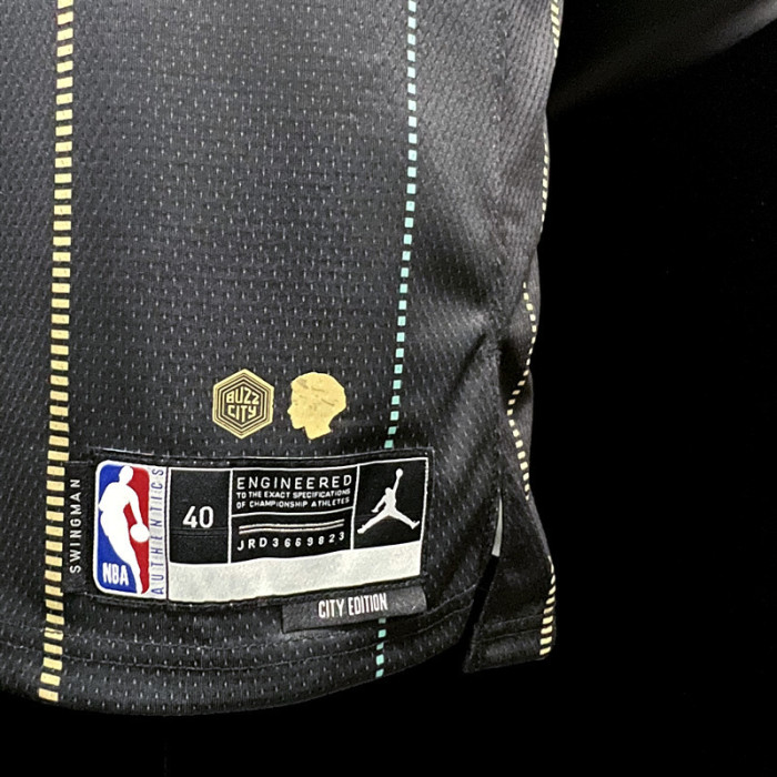 Lonzo Ball Charlotte Hornets City Edition Swingman Jersey 22/23 Black