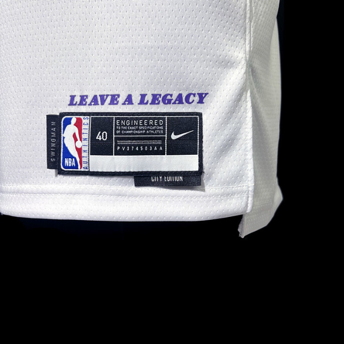 LeBron James Los Angeles Lakers City Edition Swingman Jersey 22/23 White