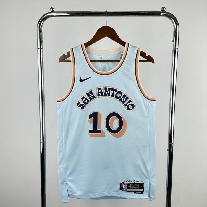 Jeremy Sochan San Antonio Spurs 24/25 City Edition Swingman Jersey Blue