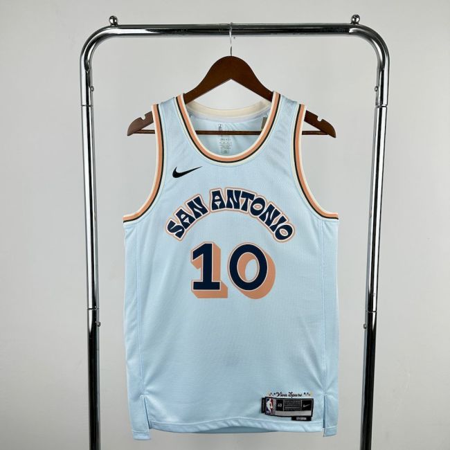 Jeremy Sochan San Antonio Spurs 24/25 City Edition Swingman Jersey Blue