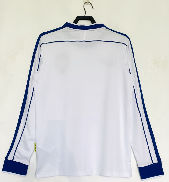 Brazil White Long Sleeve Retro Jersey 1998