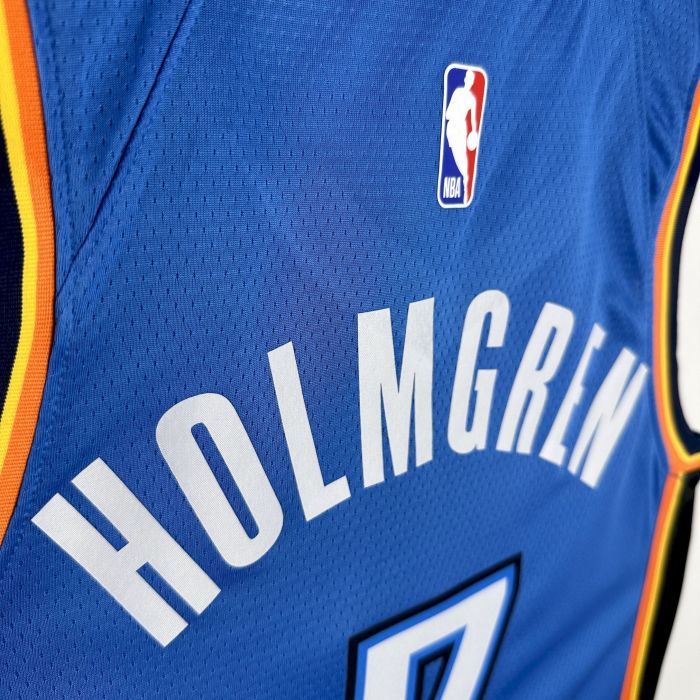 Chet Holmgren Oklahoma City Thunder Icon Edition Swingman Jersey Blue