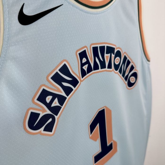 Victor Wembanyama San Antonio Spurs 24/25 City Edition Swingman Jersey Blue