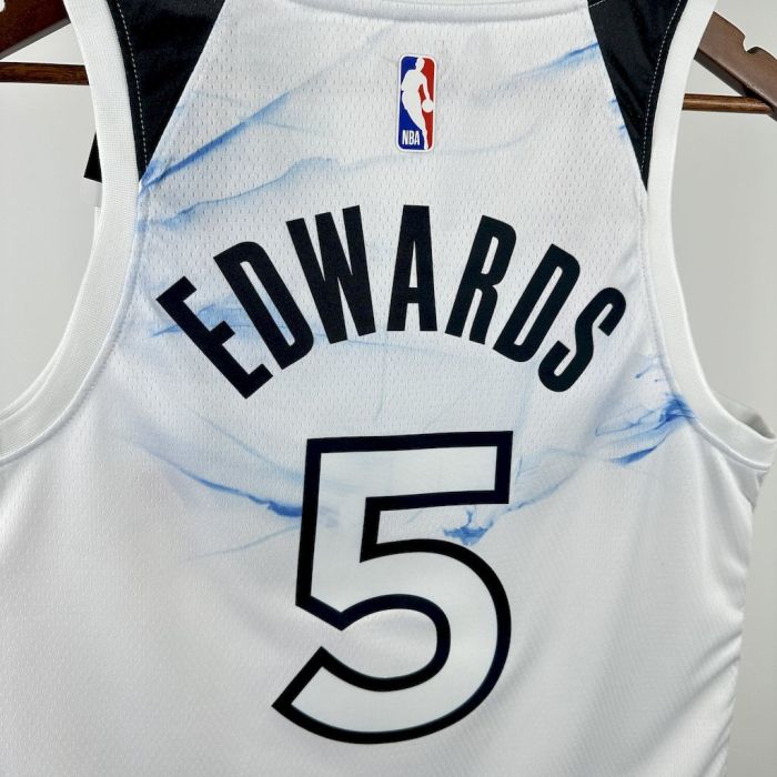 Anthony Edwards Minnesota Timberwolves City Edition 24/25 Swingman Jersey White