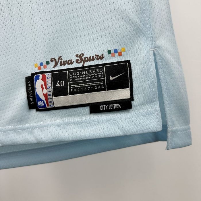 Victor Wembanyama San Antonio Spurs 24/25 City Edition Swingman Jersey Blue