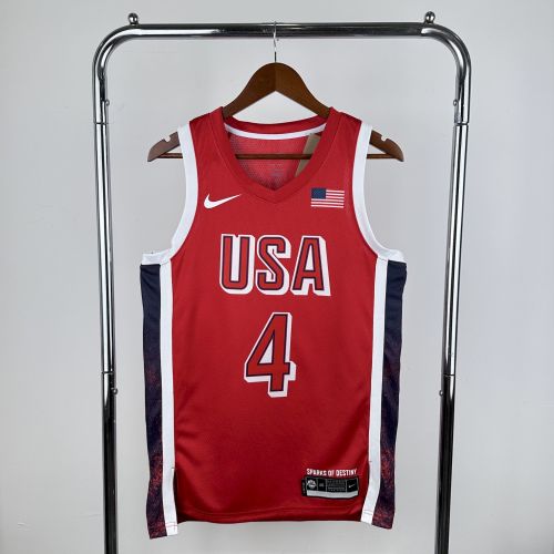 Stephen Curry Team USA 2024 Swingman Jersey Red