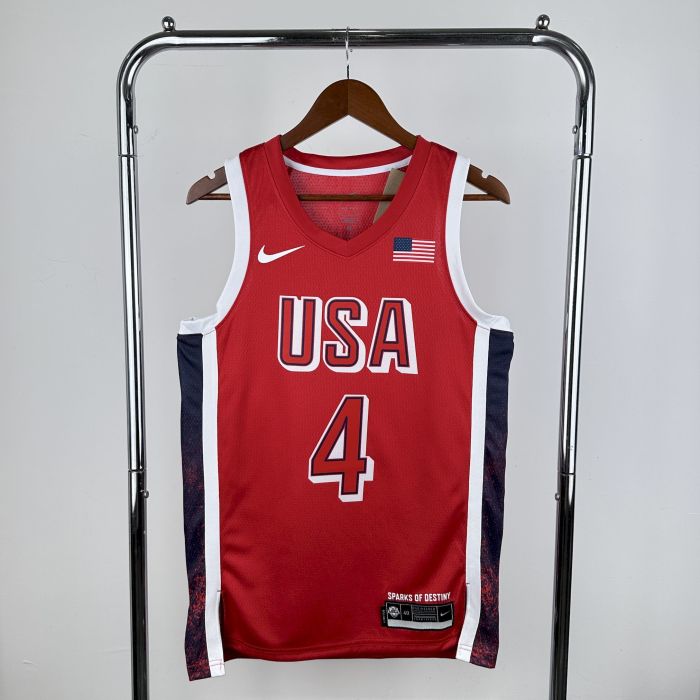 Stephen Curry Team USA 2024 Swingman Jersey Red