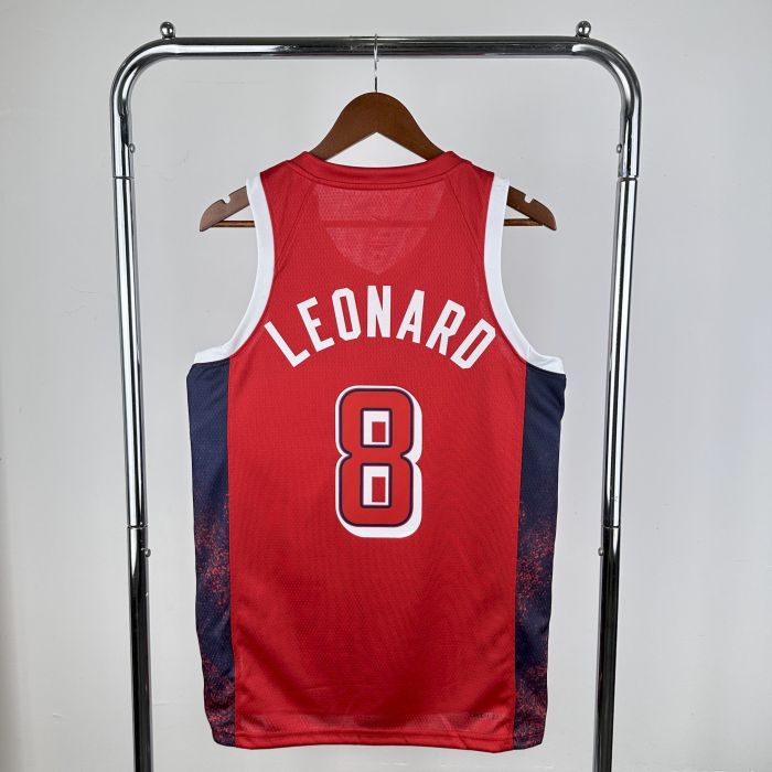 Kawhi Leonard Team USA 2024 Swingman Jersey Red
