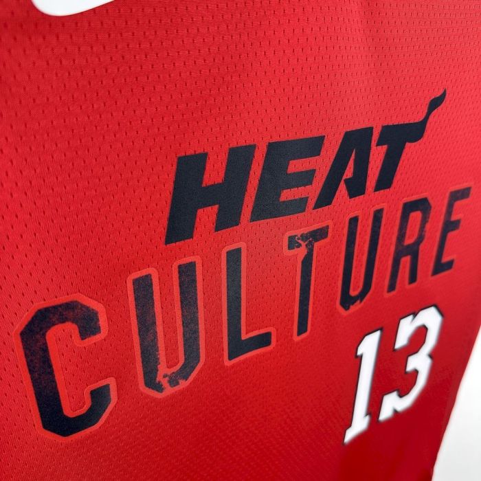 Bam Adebayo Miami Heat City Edition 24/25 Swingman Jersey Red