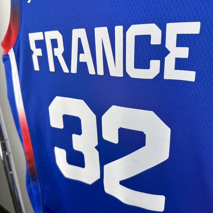 Victor Wembanyama France Basketball Swingman Away Jersey Blue