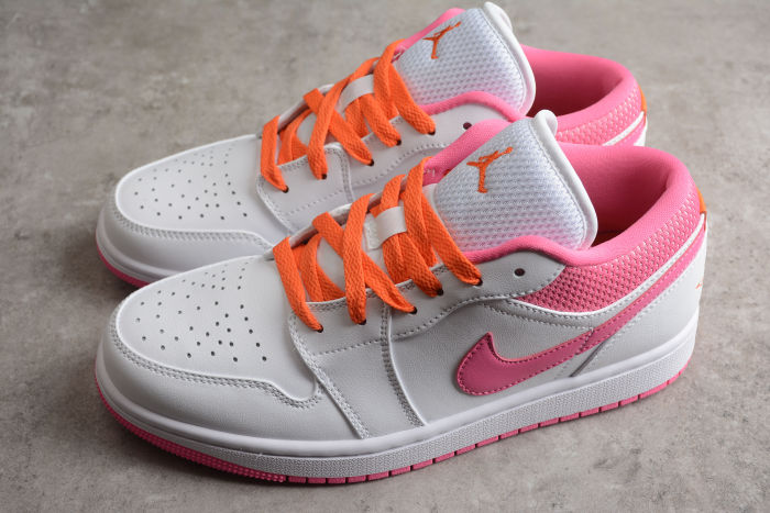 Air Jordan 1 Low White Pinksicle Safety Orange DR9498 168