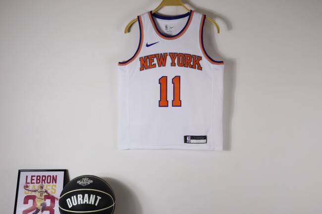 New York Knicks Kids Jersey White City Edition 24/25 NO.11 BRUNSON