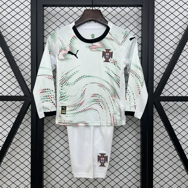 Portugal 2025 Away Long Sleeve Kids Suit