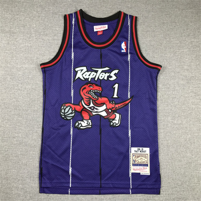 Toronto Raptors Kids Jersey Purple Vintage Classics Edition 98/99 NO.1 McGRADY