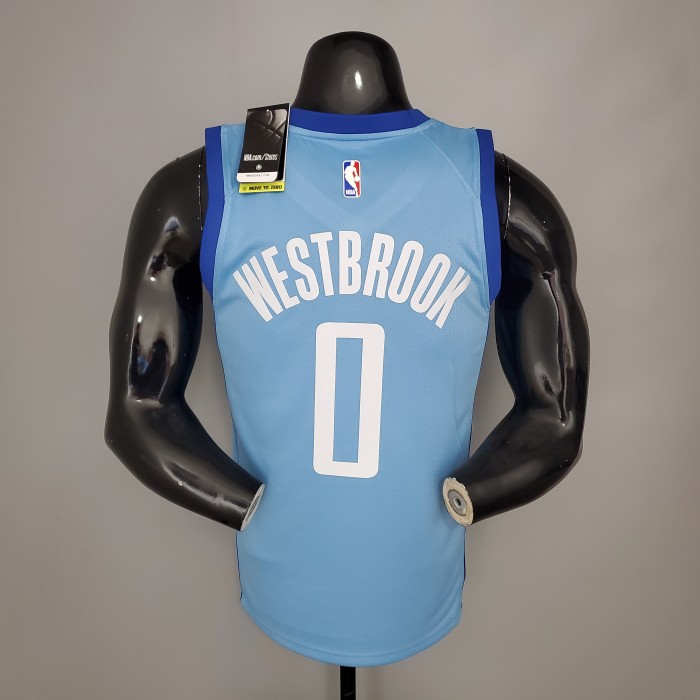 Russell Westbrook Houston Rockets City Edition Swingman Jersey Blue