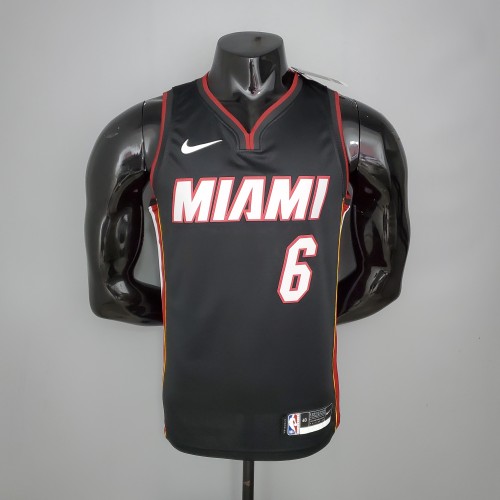 LeBron James Miami Heat Swingman Jersey Black