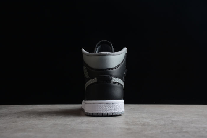 Air Jordan 1 Mid Shadow Sneakers Grey Black Particle-Grey