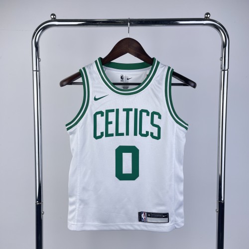 Boston Celtics KIds Jersey White Icon Edition NO.0 TATUM