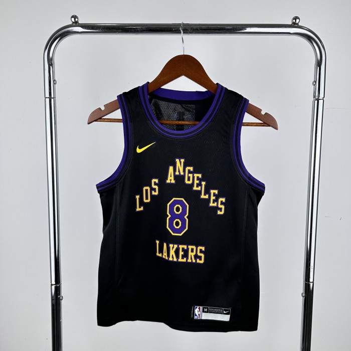 Los Angeles Lakers Kids Jersey City Edition 2023 No. 8 BRYANT