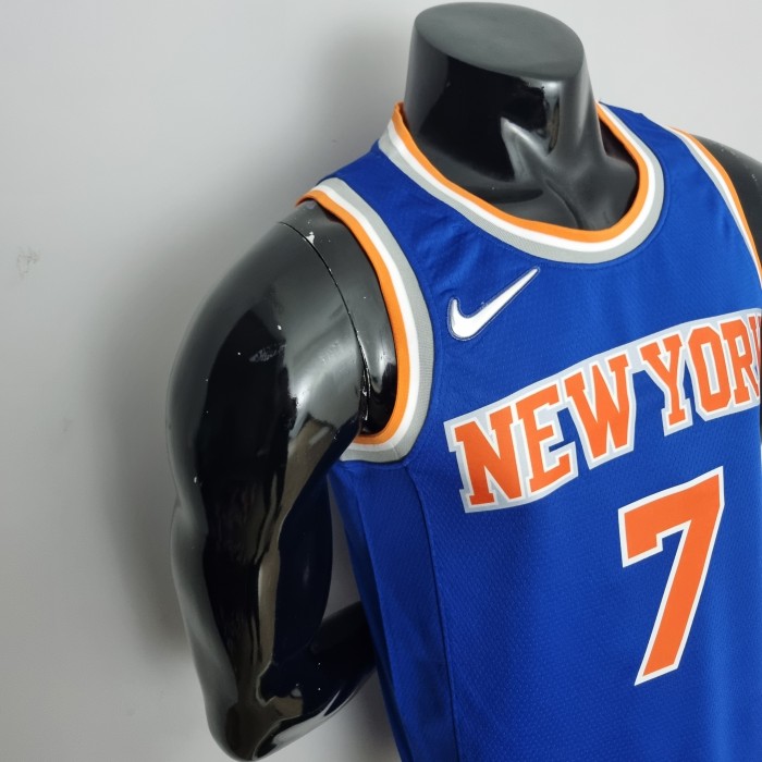 Carmelo Anthony New York Knicks 75th Anniversary Swingman Jersey Blue