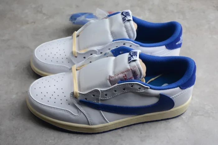 Travis Scott x Air Jordan 1 Low Blue Bottom Barb DM9868-218