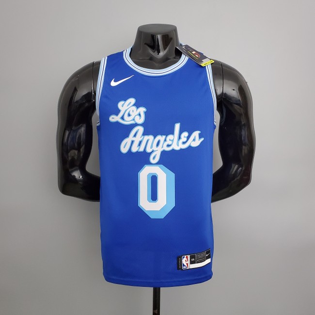 Russell Westbrook Los Angeles Lakers 2020/21 Swingman Jersey Retro Blue