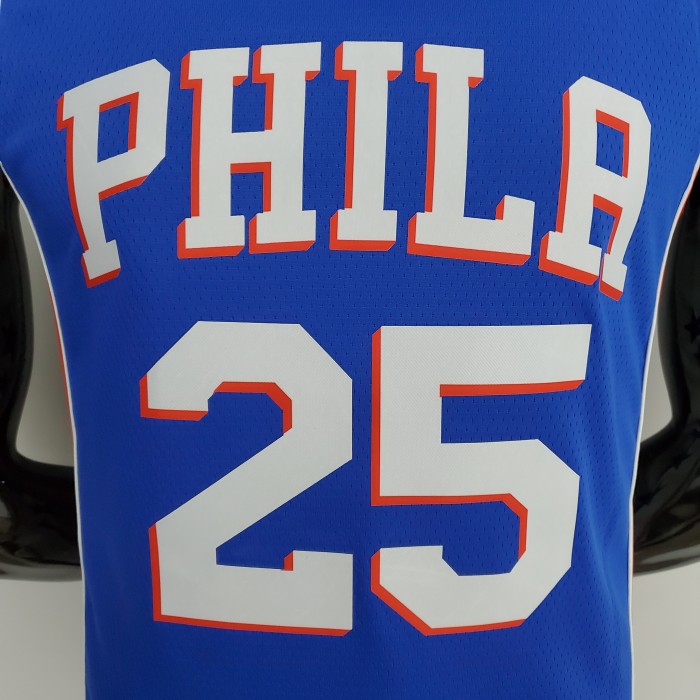Ben Simmons Philadelphia 76ers 75th Anniversary Swingman Jersey Blue