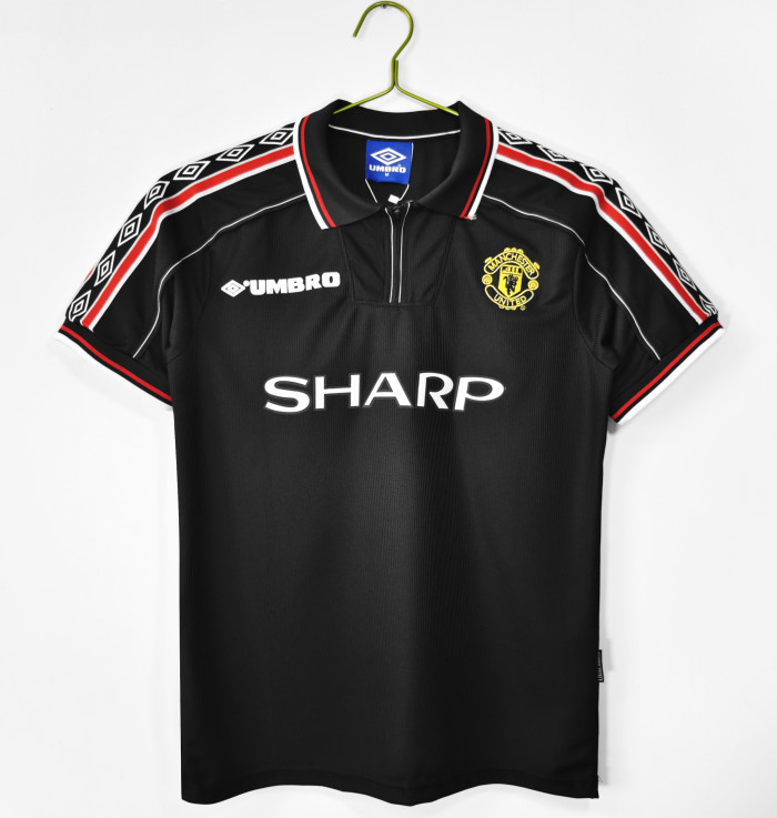 Manchester United Home Retro Jersey 1998/99 Black Version