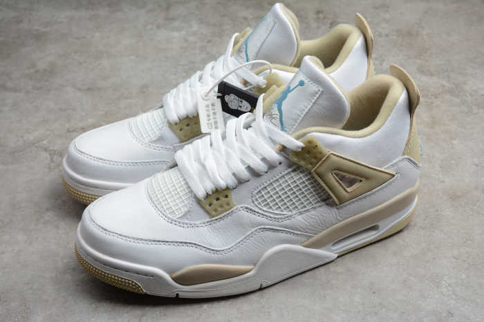 Air Jordan 4 Retro Sand Linen White Yellow 487724-118