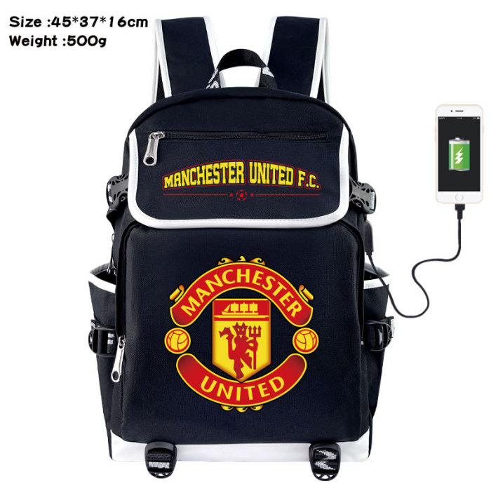 Football Team Emblem Backpack Students Shoulder Bags Travel Bag College School Backpacks