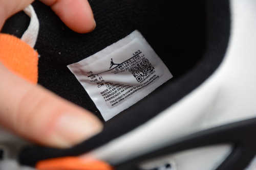 Air Jordan 4 Line Sand White Black Orange