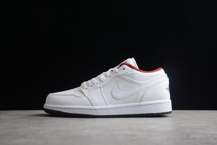 Air Jordan 1 Low White/Black/Gym red 553560-164