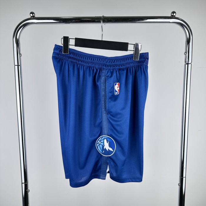 Minnesota Timberwolves Retro Basketball  Shorts Blue City Edition 2024
