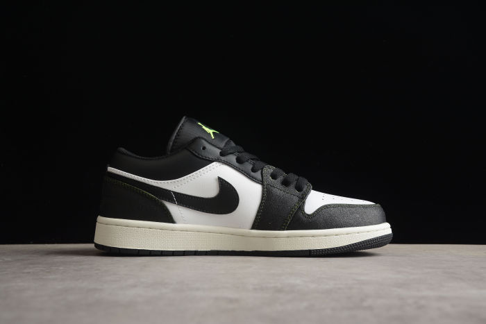 Air Jordan 1 Low Black/Electric Green DO8244-003